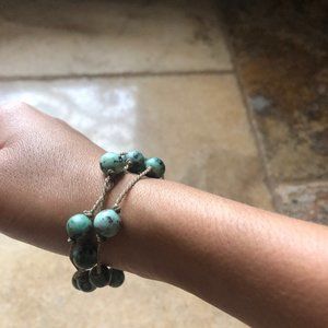 NEW W/OUT TAG. African Turquoise Rope Bracelet